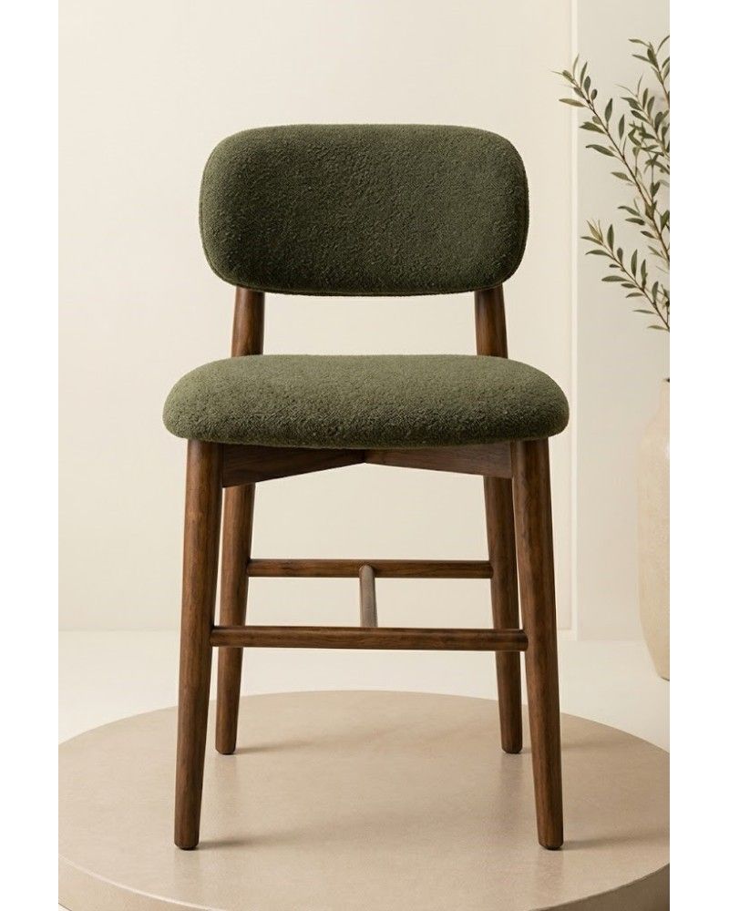 Quattro Home Trevon Sandalye Ahşap Ayaklı Ergonomik Modern Yemek Sandalyesi