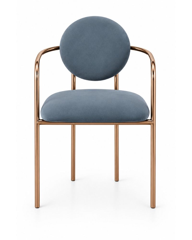 Quattro Home Rello Modern Yemek Sandalyesi Zarif Metal İskeletli Ergonomik Sandalye