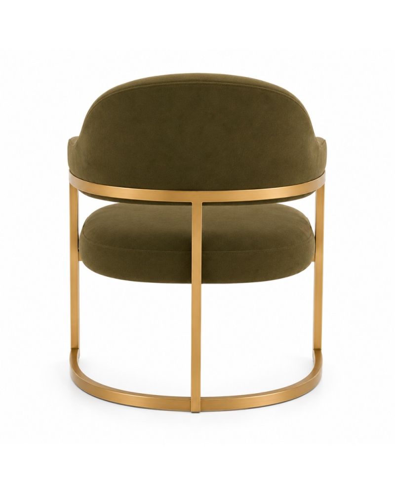 Quattro Home Alaçatı Gold Modern Yemek Sandalyesi Metal Ayaklı Ergonomik Sandalye